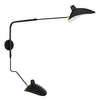 Podwójny kinkiet ścienny z regulacją CRANE W8702-S czarny