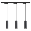 Potrójna zwisająca lampa szynowa Pipe Ring Track ML2079 1-fazowa czarny