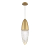 Szklana lampa wisząca Ecrou QN-ECROU-1P-BG LED 10W 3000K do salonu złoty