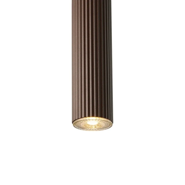 Wisząca lampa tuba Vico 2412103018 nad stół brązowa