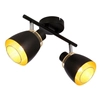 Industrialna lampa sufitowa Aleksandria 92-13743 czarny złoty