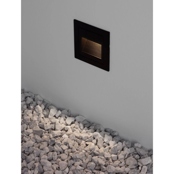 Elewacyjna lampa wpust NORVEZO LE75323 LED 3W 3000K IP65 biała czarna