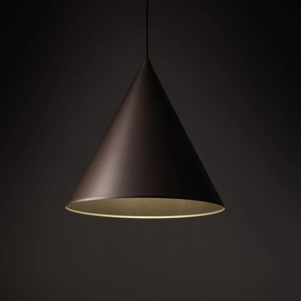 Trójkątna lampa wisząca nad stół CONO 10038 brązowy