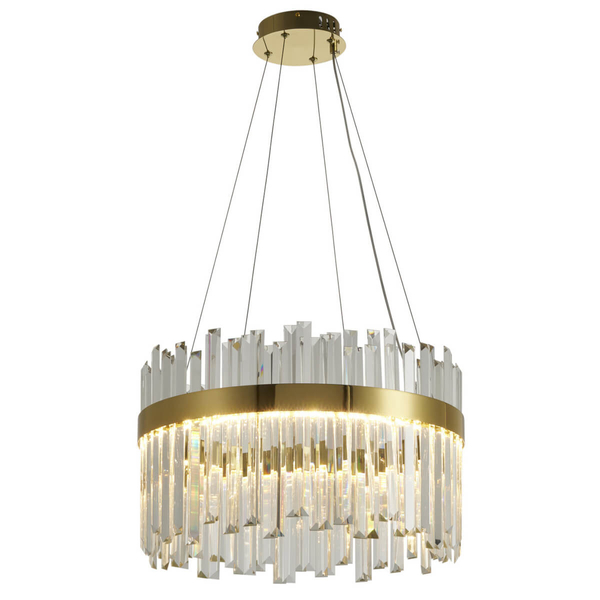 Lampa wisząca do jadalni ROYAL ST-1088-50 LED 52W 3000K kryształy złoty