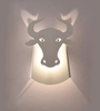 Ścienna lampa ORIGAMI BULL-W metalowa byk LED 6W 3000K biały