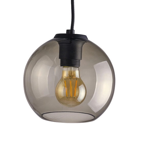 Loftowy kinkiet szklany Vetro 9132 kulista lampa przydymiona