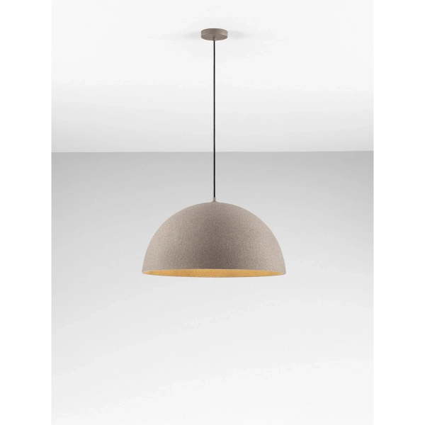 Zwisowa lampa do sypialni NAVIRTA LE45344 z żywicy brązowa