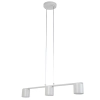 Lampa wisząca nad wyspę Mila 3 41356 do kuchni tubki szare beżowe