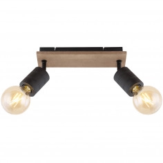 Lampa sufitowa JOSELLA 54033-2 Globo reflektorki czarne drewno