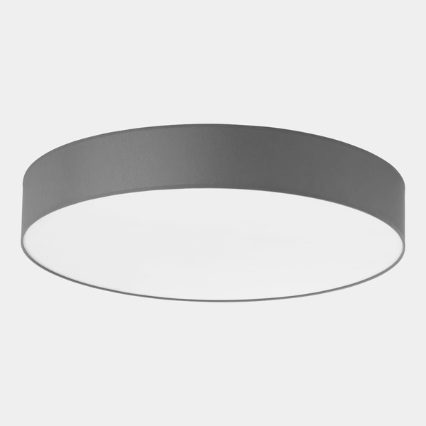 Plafon okrągły salonowy Rondo 2725 TK Lighting tkanina biały grafitowy