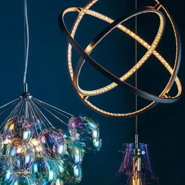 Lampa wisząca pierścieniowa Eternity 74729 LED 42W 3000K ringi nikiel
