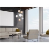 Molekułowa lampa wisząca COSMOS P0378 Maxlight do salonu metal złota