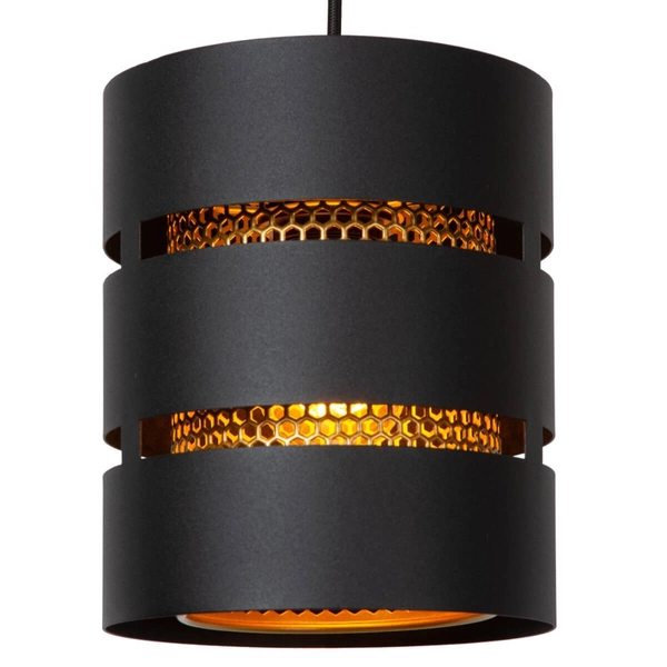 Potrójna lampa wisząca Rosas 21433/13/30 metal czarna złota