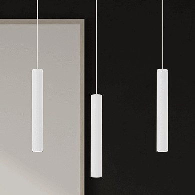 Wisząca lampa Hudson MLP8799 metalowa kaskada loft biała