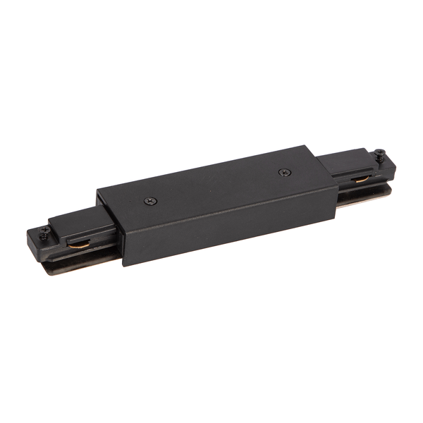 Łącznik prosty do szyn 1-faz + zasilanie Track Light ML0714 czarne