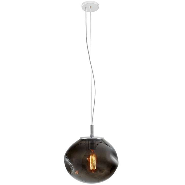 LAMPA wisząca AVIA M 10422108 Kaspa szklana OPRAWA zwis grafitowy