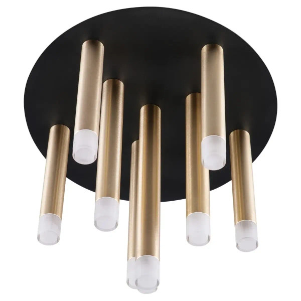 Lampa sufitowa metalowa Glam 326645 na korytarz czarna złota