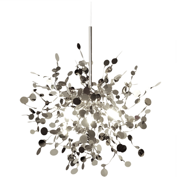 Wisząca lampa hampton Monetti ST-1675 CHROME Step ażurowa płatki chrom