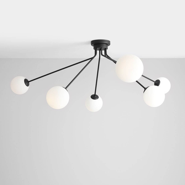 Sufitowa lampa nowoczesna Holm 1082PL_K1 Aldex nad stół czarna biała