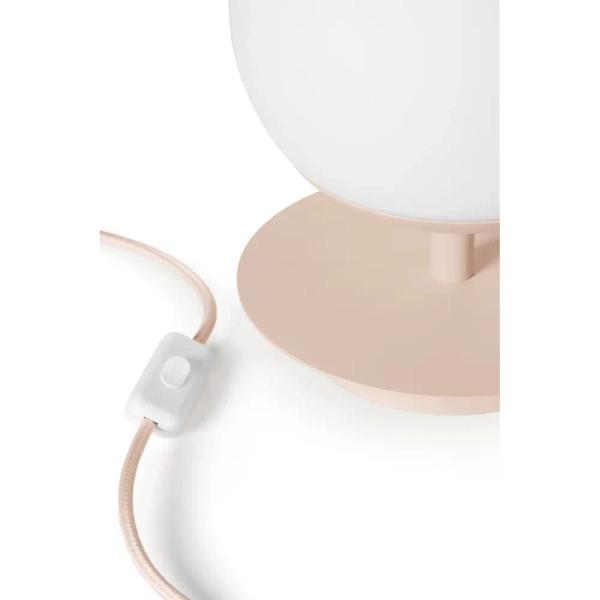 Szklana lampa na stolik PLAAT ST PLS11010P1 do sypialni beżowa
