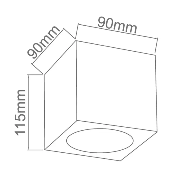 Sufitowa lampa glamour CUBO OR81039 Orlicki kostka przezroczysta