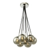 Zwisająca lampa kulista Elpis ELP342-01 bubble przydymione chrom