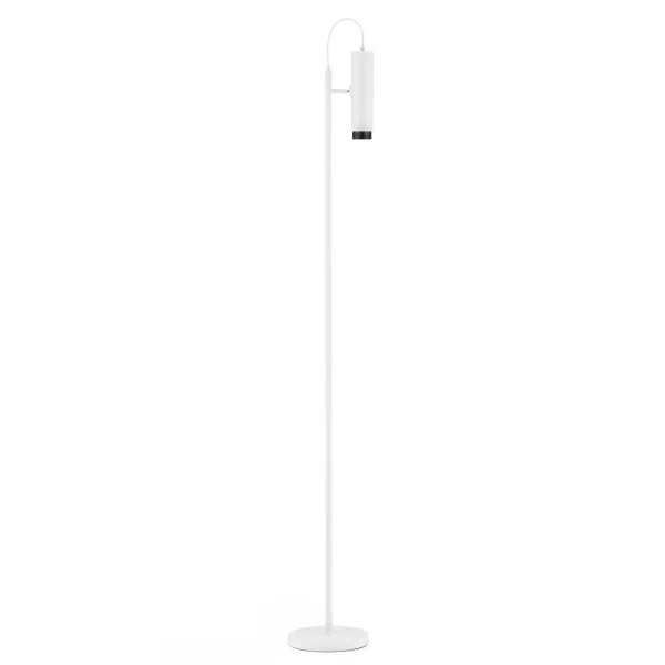 Tubowa lampa podłogowa TORVILA LE45625 do salonu biały czarny