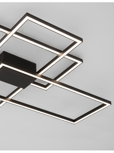 Salonowy plafon metalowy Pico LE41455 LED 55W 3000K czarne