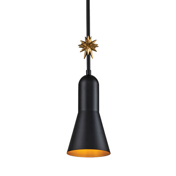 Lampa wisząca salonowa Etoile ETOILE-P-S-MB czarny złoty