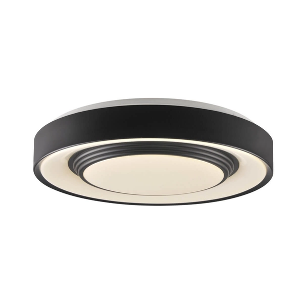 Plafon do salonu Zygmunt 326690 Polux LED 48W 3000-6000K IP44 czarny