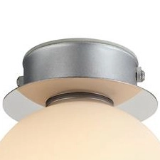 Kinkiet LAMPA ścienna MINI 108065 Markslojd szklana OPRAWA sufitowa kula loftowa chrom biała