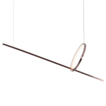 Lampa wisząca Lozanna P0570D Maxlight Select LED 18W 3000K metalowa brązowa