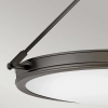 Lampa sufitowa do salonu Collier HK-COLLIER-SF-M-BX okrągła czarna