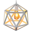 Loftowa LAMPA wisząca DENMARK 307002 Polux metalowa OPRAWA zwis klatka cube biała