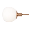 Molekułowa lampa wisząca Erich MOD221PL-05G kulista biała złota
