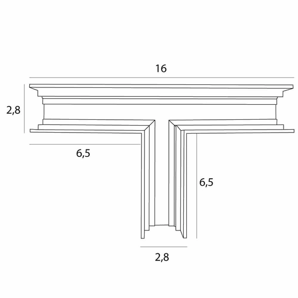 Łącznik-T do szyn magnetycznych MT0015 Maxlight metalowy czarny
