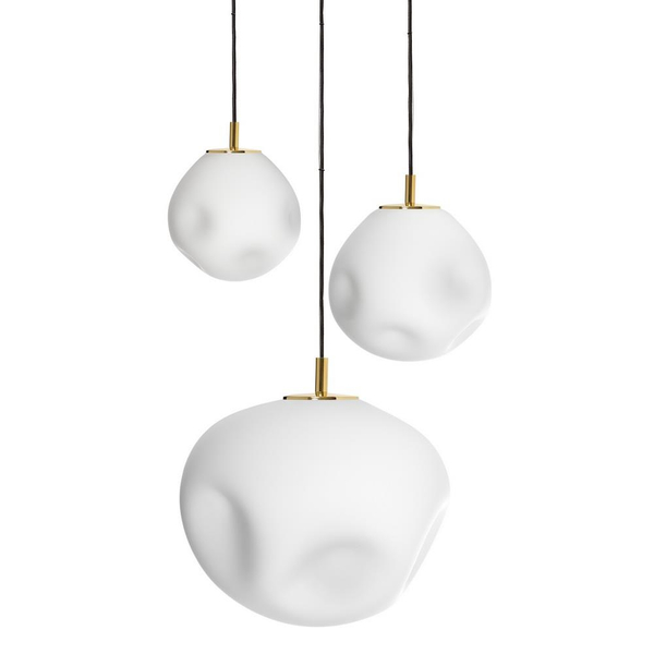 Złoty żyrandol 3-płomienny CLOE 11064305 kule balls do jadalni