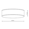 Okrągły plafon Alto LP-81008/3C WH Light Prestige abażurowy biały