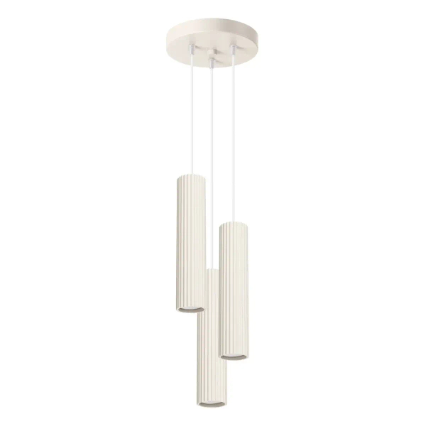 Skandynawska lampa wisząca KARBON SL.1595 potrójna beżowa