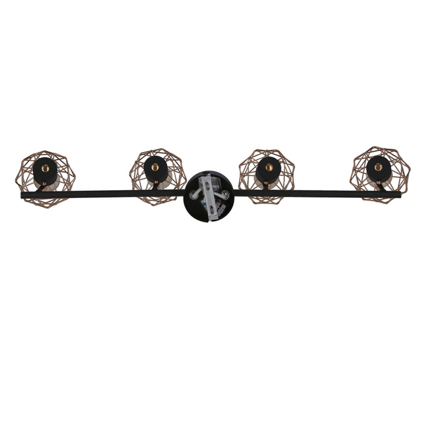 Lampa sufitowa do salonu Acrobat 94-66657 Candellux koszyczki druciane czarne