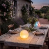 Ogrodowa lampa kula Pino biała 06529/15/31 1xLED 1.5W 2700-6500K CCT IP65 na pilot