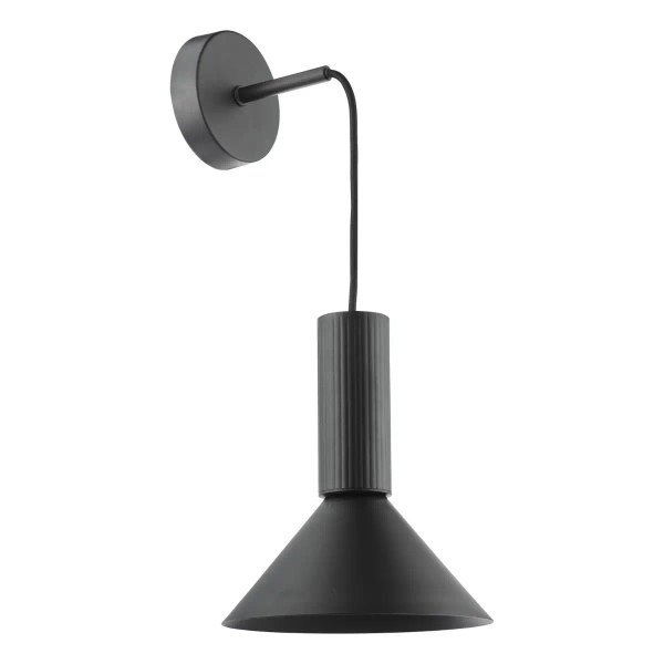 Loftowa lampa wisząca Ragnar RAG0122 do jadalni stożek czarny