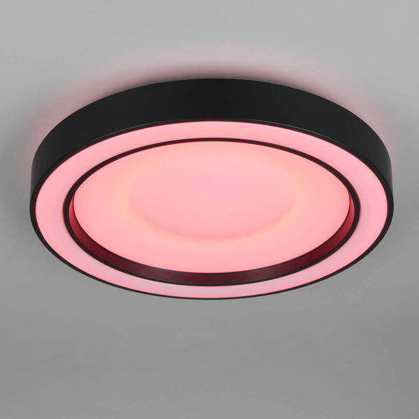 Plafon sypialniany Arco R65091432 LED 22W 2700-6000K funkcja RGB czarny