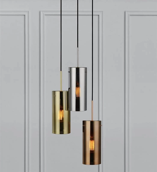 Loftowa lampa wisząca Storm kaskada szklane tuby multikolor