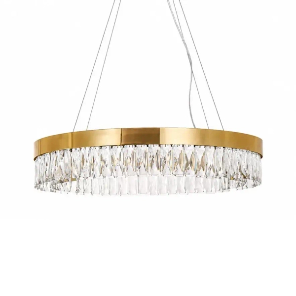 Kryształowa wisząca lampa ALEXIS złota ST-8876P-60 1xLED 15W 3000K ring