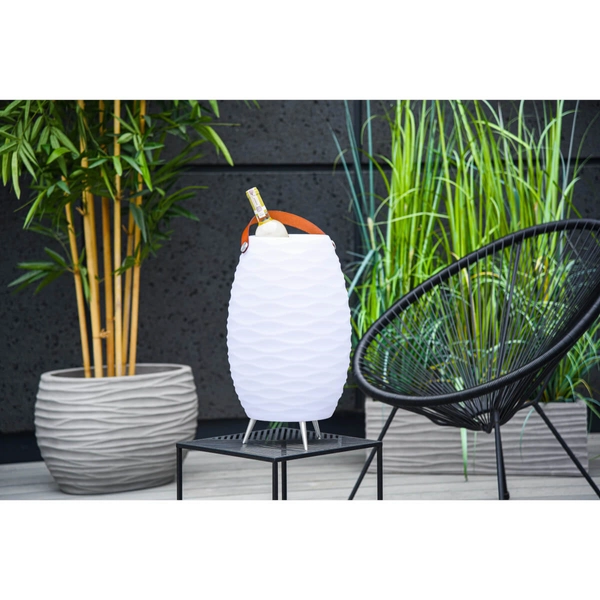 Lampa ogrodowa z głośnikiem Boombox AZ4665 Azzardo LED 5W 3000K IP44 biała