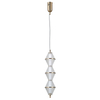 Lampa wisząca Fuente PND-34395-3V-HBR LED 45W 3000K złoty przezroczysty