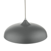Metalowa lampa wisząca Kaelan KAE0137 kopułowa szara