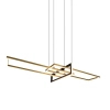 Wisząca lampa SALINAS 320310308 czarna złota LED 34W 3000K 150cm