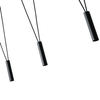 LAMPA wisząca Viva VII Nero Orlicki Design loftowa OPRAWA metalowy zwis kaskada czarna